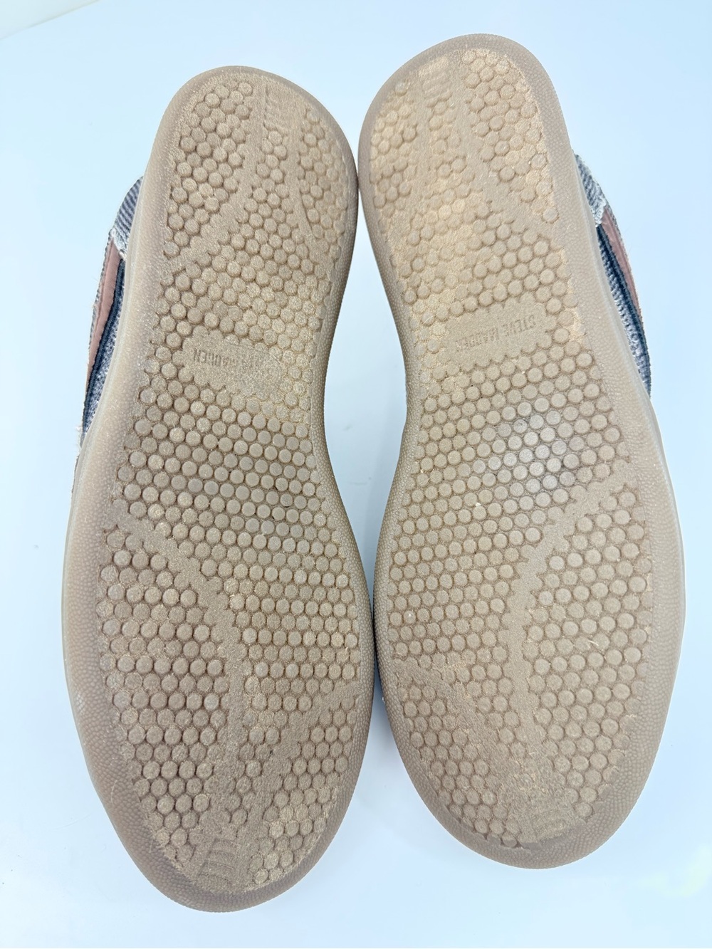 Steve Madden MADRID Silver Sequin Sparkle Brown Stripe Tongue Flap Sneaks NWOB - Picture 15 of 16